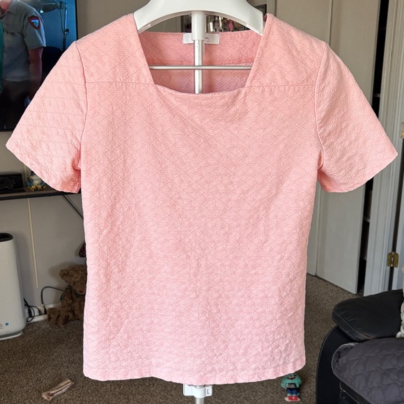Coral Bay Tops - Coral Bay Pink Textured Women's Top SZ PM
